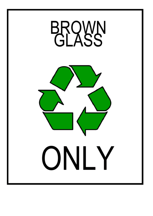 Recyclebrownglass Printable pdf