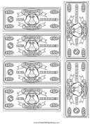 Classroom Currency One Hundred Dollar Bill Template