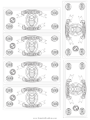 Classroom Currency Three Hundred Dollar Bill Template