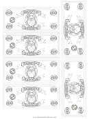 Classroom Currency Four Hundred Dollar Bill Template