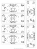 Classroom Currency Six Hundred Dollar Bill Template