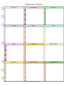 Important Dates Planner Template - Colorful