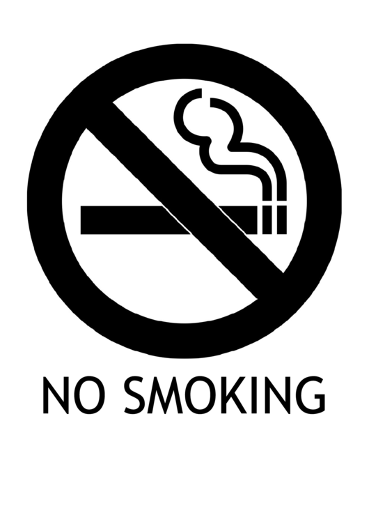No Smoking With Caption Sign Printable pdf