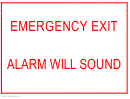 Emergency Exit - Alarm