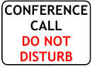 Conference Call Disturb
