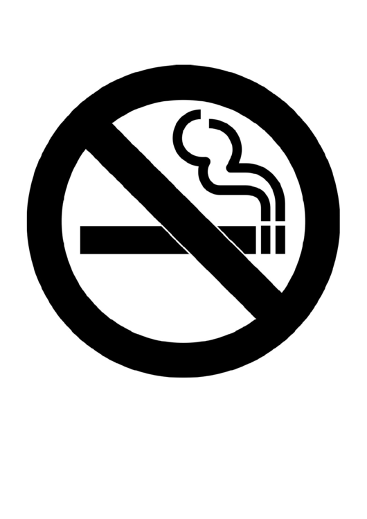 No Smoking Sign Printable pdf