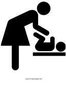 Baby Changing Station Available Sign