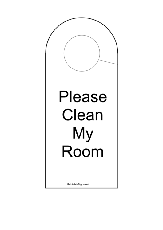 Please Clean My Room Printable pdf