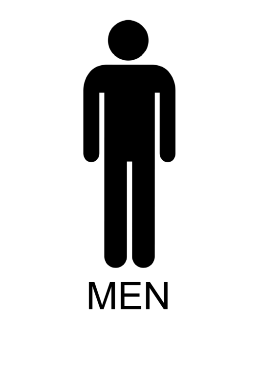 Men With Caption Sign Printable pdf