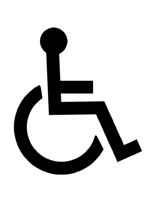 Handicapped Sign Printable pdf