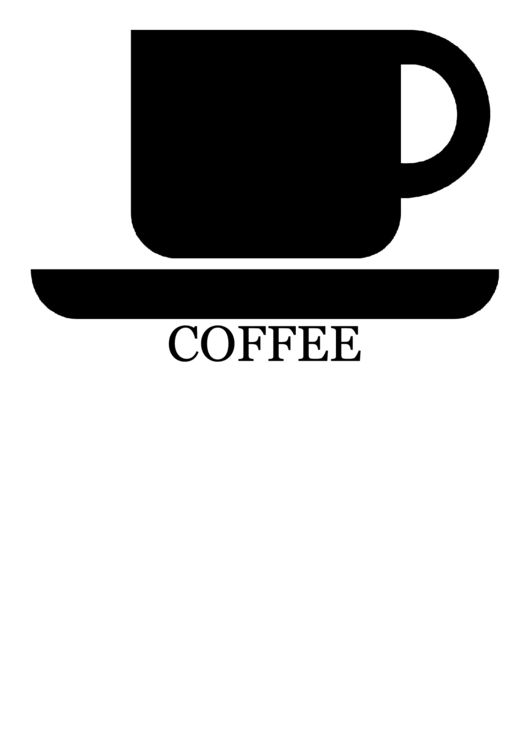 Coffee With Caption Sign Printable pdf