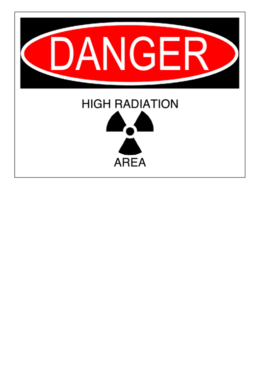 Danger Sign Template Printable pdf