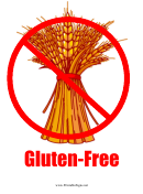 Gluten Free Sign Template