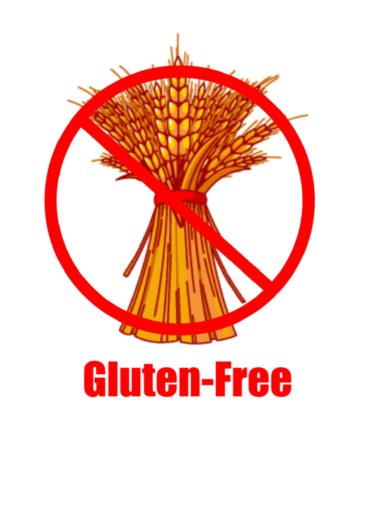 Gluten Free Sign Template Printable pdf