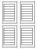 Daily Planner Template - Four Per Page