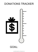Donations Tracker Thermometer Template