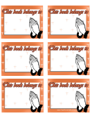 Praying Hands Bookplates