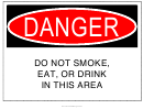 Danger Sign Template