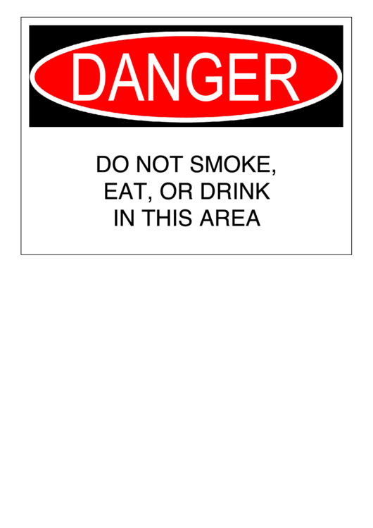 Danger Sign Template Printable pdf