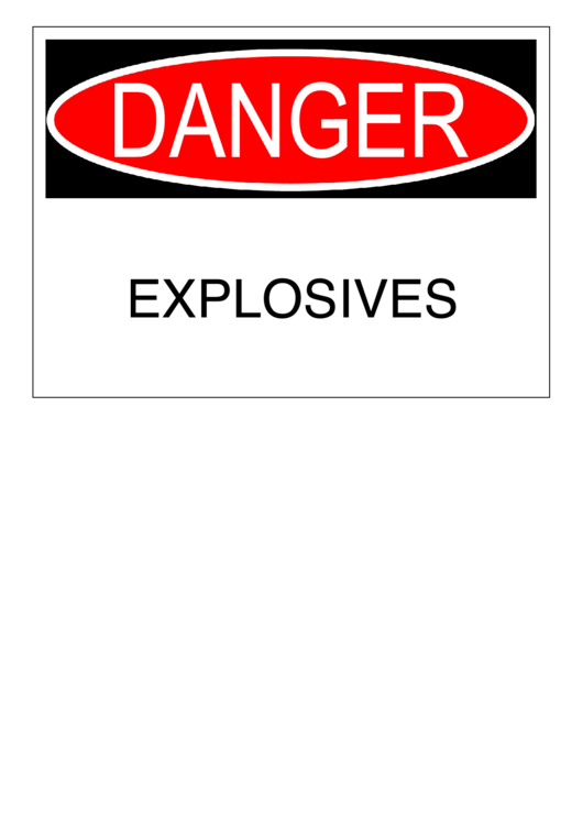 Danger Sign Template Printable pdf