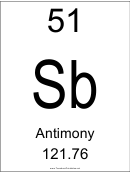 Element 051 Antimony
