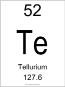 Element 052 Tellurium