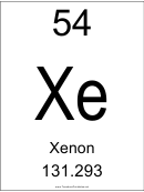 Element 054 Xenon