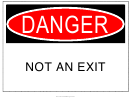 Danger Sign Template