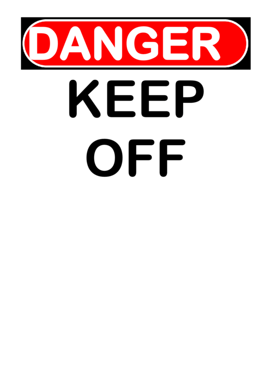 Danger Sign Template Printable pdf