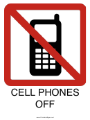 Cell Phones Off