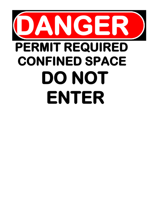 Danger Sign Template Printable pdf