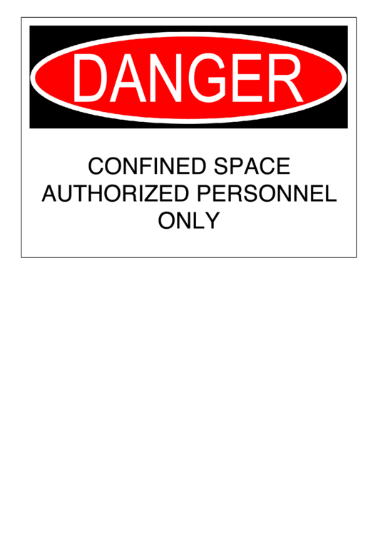 Danger Sign Template Printable pdf