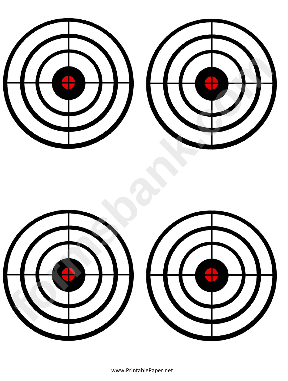 Black Circles Target Templates