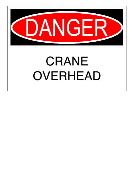 Danger Sign Template Printable pdf