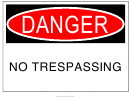 Danger Sign Template