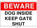 Dog Keep Gate Closed