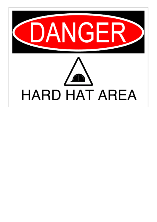 Hard Hat Required Printable pdf