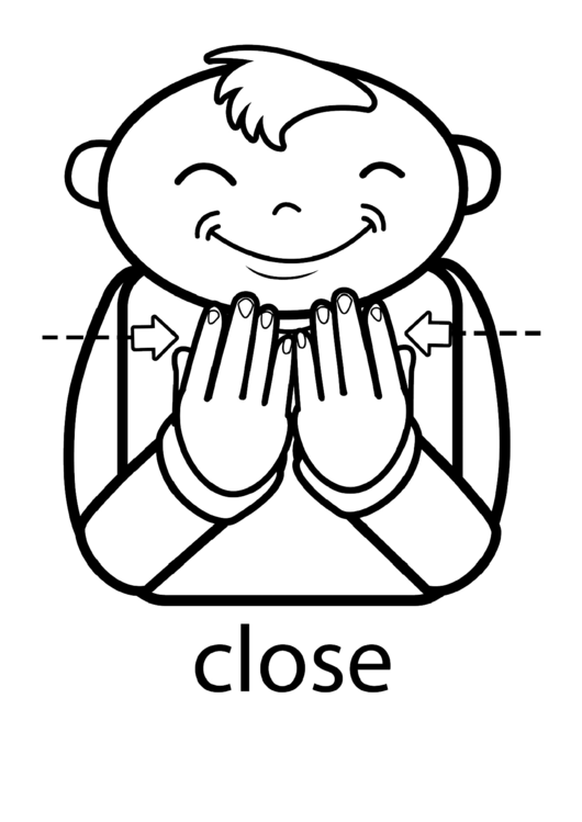 Sign Language Words: Close Sign