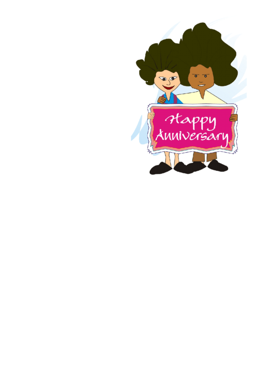 Anniversary Card Template Printable pdf