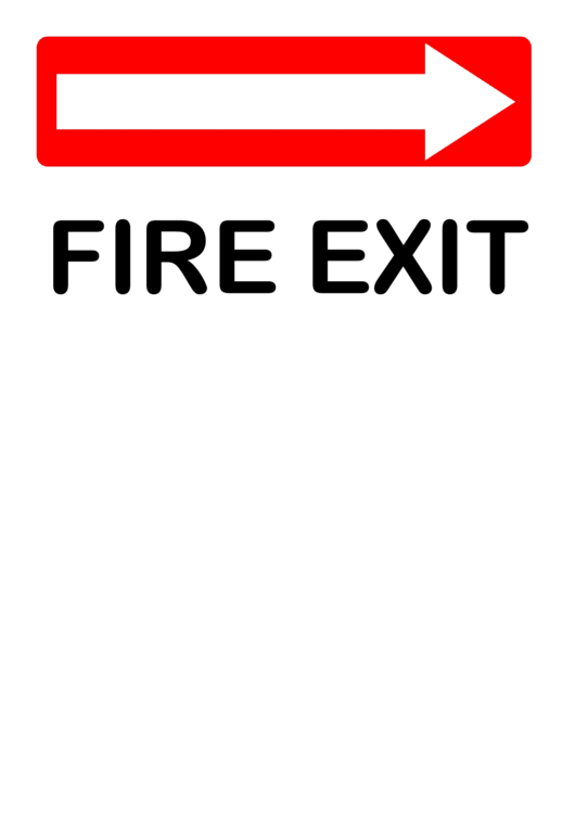 Directions - Fire Exit Printable pdf