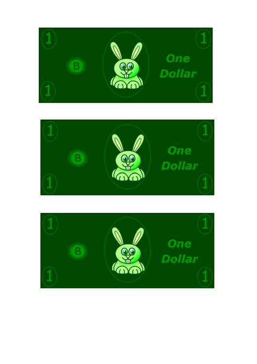 One Play-Dollar Template Printable pdf