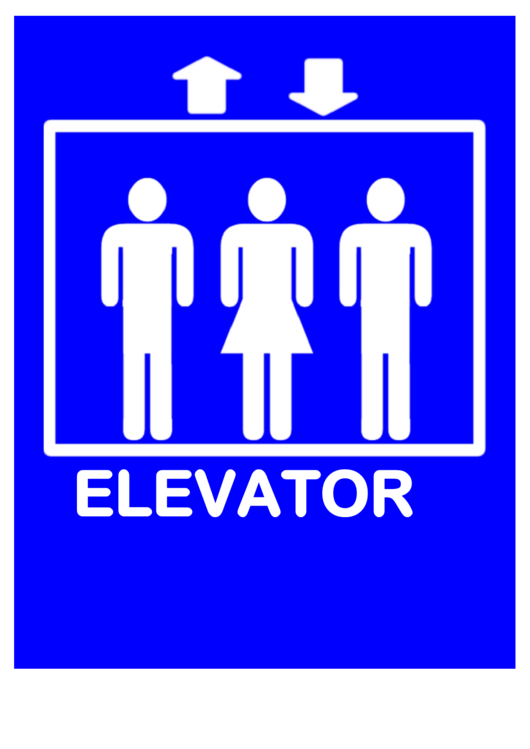 Access Elevator Sign Template Printable pdf