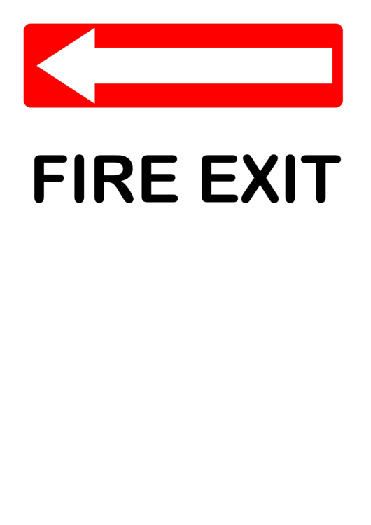 Directions - Fire Exit Printable pdf