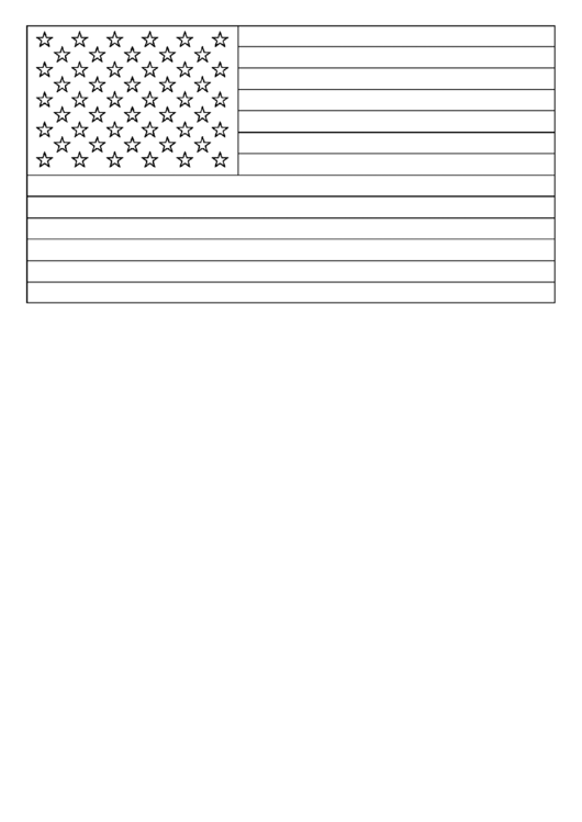 American Flag Template Printable pdf
