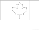 Canada Flag Template