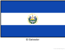 El Salvador Flag Template
