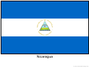 Nicaragua Flag Template