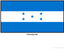 Honduras Flag Template
