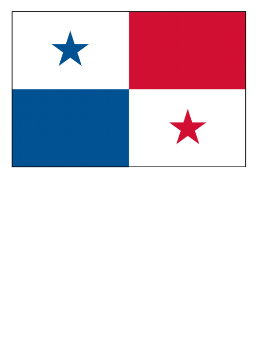 Panama Flag Template Printable Pdf Download