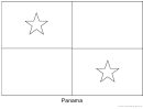 Panama Flag Template